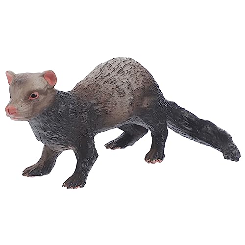 DRESSOOS Simulationsfrettchen Figur Realistisches Wildtier Modell für Kognitives Tierwissen und Kreativität für Dekoration und Lernprojekte von DRESSOOS