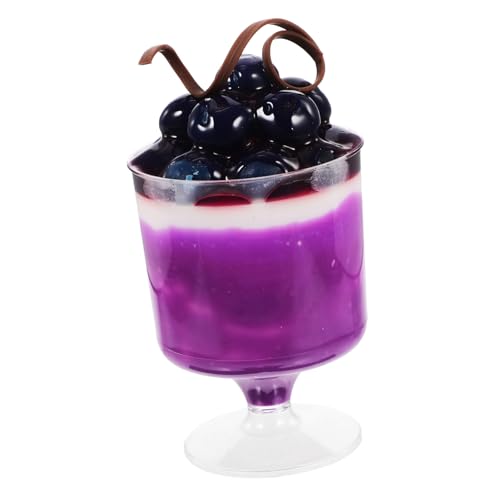 DRESSOOS Simulationskuchenmodell, Puddingmodell, Gefälschter Dessertkuchen, Desktop, Künstliches Puddingmodell, Künstliches Pudding Dekorationsdessertmodell, Künstliches von DRESSOOS