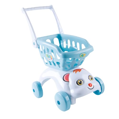 DRESSOOS Simulationswagen Für Kinder Einkaufswagen-Spielzeug Einkaufswagen Für Kinder Supermarkt Einkaufswagen Für Lebensmittel Für Kinder Trolley-Spielzeug Für Kinder Plastik Mini von DRESSOOS