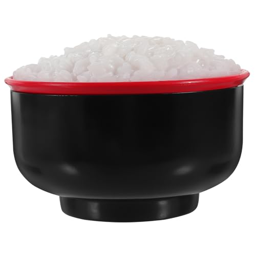DRESSOOS Spielzeug Simulierter Reis Reisschüssel Aus Kunststoff Rollenspiel Im Realistisches Sushi-spielspielzeug Simulierter Futternapf Modelle Plastikschüssel PVC Künstlich Spielzeuge von DRESSOOS