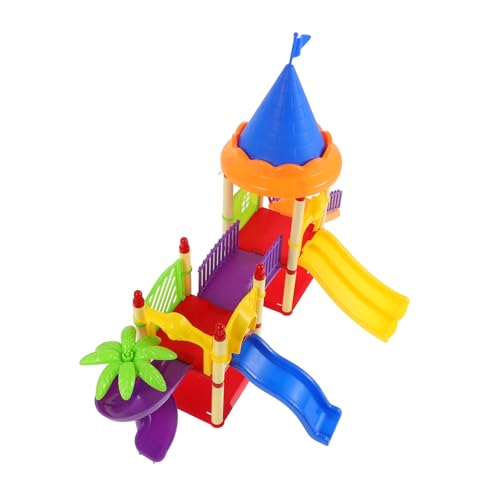 DRESSOOS Spielplatz Spielzeug Miniatur Spielplatz Modell Mini Puppe Zubehör Mini Puppenhaus Möbel Mini Spielplatz Miniaturen Puppenhaus Miniatur Fall Puppenhäuser Kunststoff von DRESSOOS