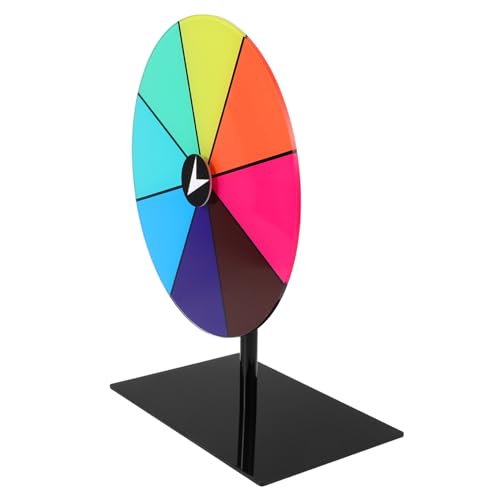DRESSOOS Spielrad Glückliche Dekoration Einstellbare Rotationsräder Schlüsselringmünze Auto Clip Auto Einstellbare Radscheibe Glücksmünze Tablet -handyklammern Rotierendes Zubehör Acryl von DRESSOOS