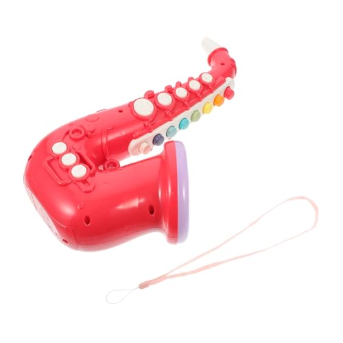 DRESSOOS Spielzeugsaxophon für Tragbares Musikinstrument Farbenfrohes Realistisch Gestaltetes Saxophon Pädagogisch für Frühe Musikförderung und Bühnenauftritte von DRESSOOS