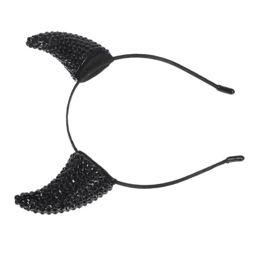 DRESSOOS Strass-teufel-stirnband: Dämonen-haarband, Kuhhörner, Haarreif, Halloween-teufel-kostümzubehör Für Halloween-party, Cosplay, Haardekoration DRESSOOS Strass-teufel-stirnband: Dämonen-haarband, Kuhhörner, Haarreif, Halloween-teufel-kostümzubehör Für Halloween-party, Cosplay, Haardekoration von DRESSOOS