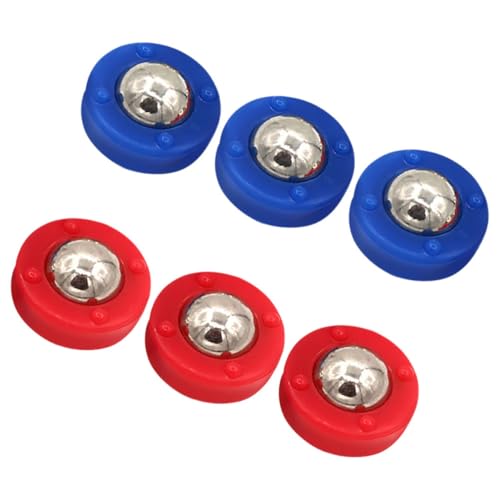 DRESSOOS 6 Stücke Shuffleboard Pucks Für Tabletop Shuffleboard Zubehör Ihre Party Spiele Robuste Rollen von DRESSOOS