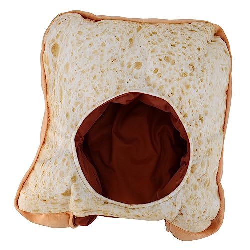 DRESSOOS Toastbrot Hut Lustige Brotform Kopfbekleidung Für Fotografie üsch ütze Als Witziges Fotorequisit Und Partyaccessoire Ideal Für Karneval Und Junggesellenabschied von DRESSOOS