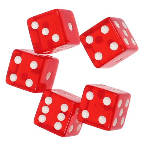 DRESSOOS Transparente Spielwürfel 19mm Party Zubehör Für Brettspiele Spielrequisiten Und Würfelspiele Ideal Für Spieleabende Und Gesellige Runden von DRESSOOS