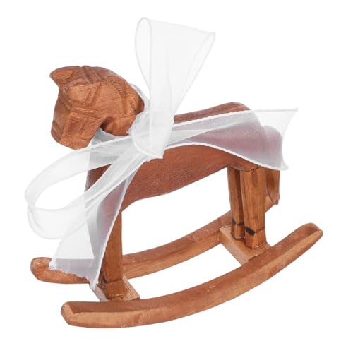 DRESSOOS Vintage Schaukelpferd Aus Holz: Holztierfigur Kleines Pferd Rustikales Regaldekor Für Wohnzimmer Schlafzimmer Büro Tischdekoration DRESSOOS Vintage Schaukelpferd Aus Holz: Holztierfigur Kleines Pferd Rustikales Regaldekor Für Wohnzimmer Schlafzimmer Büro Tischdekoration von DRESSOOS