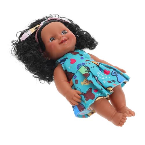 DRESSOOS Vivid Doll Realistische Schwarze mit Lockigem Haar Weicher für Kreatives für Dekoration für Verschiedene Räume Zufällige Farbe von DRESSOOS
