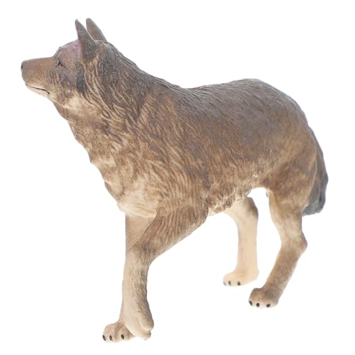 DRESSOOS Wolfsmodell Tischdekoration Wolfsdekoration Tierfiguren Figuren Für Kleinkinder Wolfsdekoration Tierdekoration Wolfsstatuen Dekorative Wolfsstatue Tierfiguren Wolfsfigur von DRESSOOS