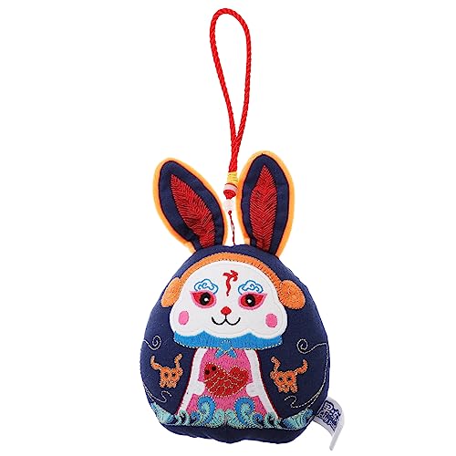 DRESSOOS Wufu-Kaninchen-Verzierung der Chinese die chinesin dekorative zã¤UNE Home Decoration Year of The Rabbit The Gabe chinesische neujahrskaninchenpuppe Kaninchen Stofftiere Plüsch Blue DRESSOOS Wufu-Kaninchen-Verzierung der Chinese die chinesin dekorative zã¤UNE Home Decoration Year of The Rabbit The Gabe chinesische neujahrskaninchenpuppe Kaninchen Stofftiere Plüsch Blue von DRESSOOS