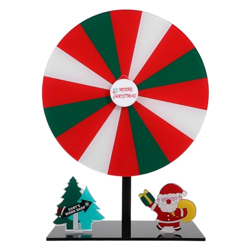DRESSOOS für Preise: Rotierendes Acryl-Spielrad – Tisch-Glücksdrehscheibe für Partyspiele, Feiertagsveranstaltungen und Hochzeitsaktivitäten von DRESSOOS