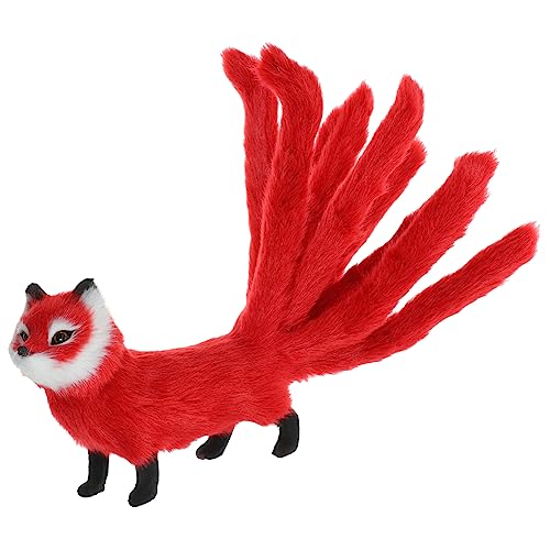 DRESSOOS simulierter Fuchs Fuchsfigur Plüschtier Füchse-Modell entzückende Tierfigur Füchse Statue Pelztiermodelle Plüschfüchse Füchse Plüsch Kunstfell rot DRESSOOS simulierter Fuchs Fuchsfigur Plüschtier Füchse-Modell entzückende Tierfigur Füchse Statue Pelztiermodelle Plüschfüchse Füchse Plüsch Kunstfell rot von DRESSOOS