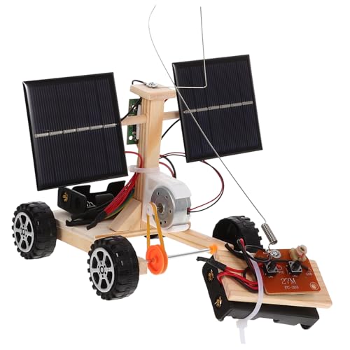 DRESSOOS Solarrennwagen Kinder lernspielzeug طاقه شمسيه solarbetriebenes Fahrzeug Solarauto, Spielzeug zusammenbauen ferngesteuerte Autos Spielzeuge Wissenschaftliche Experimente Lehrstütze von DRESSOOS