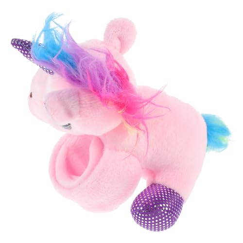 DRESSOOS Unicorn Kuscheltier Üsch Einhorn Slap Armband Für Niedliches Kuscheltier Einhorn Handgelenk Band Cartoon Muster Armbänder Party Gefälligkeit Für Jungen Und Ädchen Plüschtier Einhorn von DRESSOOS