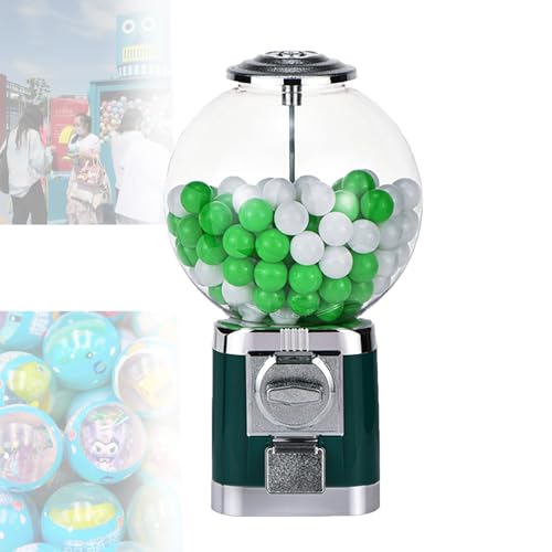 Kaugummi-Maschine, großer Seifenblasenspender, Ball, Großverkauf, mit Schlüssel, klassisches Kapselspielzeug, Süßigkeitenmaschine, Grün von DRFGHK