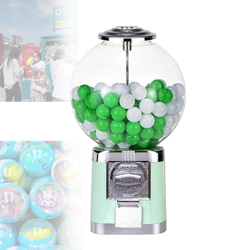 Kaugummi-Maschine, großer Seifenblasenspender, Ball, Großverkauf, mit Schlüssel, klassisches Kapselspielzeug, Süßigkeitenmaschine, Makrongrün Kaugummi-Maschine, großer Seifenblasenspender, Ball, Großverkauf, mit Schlüssel, klassisches Kapselspielzeug, Süßigkeitenmaschine, Makrongrün von DRFGHK