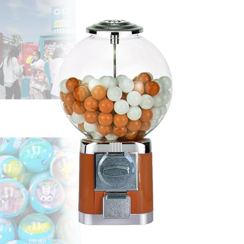 Kaugummiautomat, großer Seifenblasenspender, Ball, Großverkauf, mit Schlüssel, klassisches Kapselspielzeug, Süßigkeitenmaschine, Orange von DRFGHK