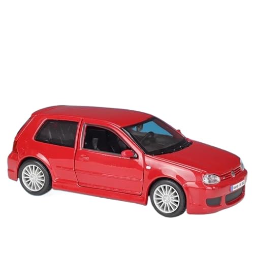 DRModel Motorfahrzeuge Replika Auto 1:24 Für Volkswagen Golf R32 Legierung Sportwagen Modell Diecast Auto Fahrzeuge Simulation Zurückziehen Auto Originalgetreue Nachbildung (Color : Red) von DRModel