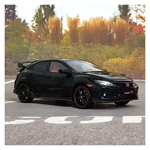 DRModel Motorfahrzeuge Replika Auto Boutique 1:18 Für Honda Civic Type R FK8 2020 Statische Diecasts Sportwagenmodell Adult Collection Originalgetreue Nachbildung (Color : Black) von DRModel