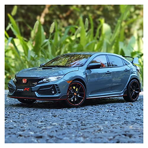 DRModel Motorfahrzeuge Replika Auto Boutique 1:18 Für Honda Civic Type R FK8 2020 Statische Diecasts Sportwagenmodell Adult Collection Originalgetreue Nachbildung (Color : Dark Gray) von DRModel