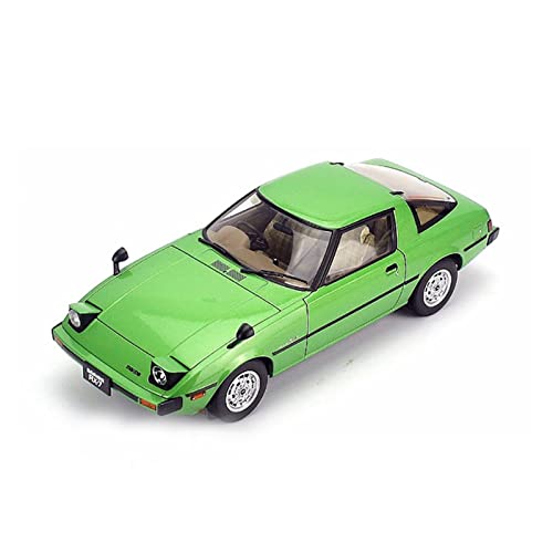 DRModel Motorfahrzeuge Replika Auto Boutique 1:18 Für Mazda RX-7 Replica Car, Scale Die Cast Sportwagen Modell Für Kinder Und Erwachsene Geschenkdekoration Originalgetreue Nachbildung (Color : Green) von DRModel