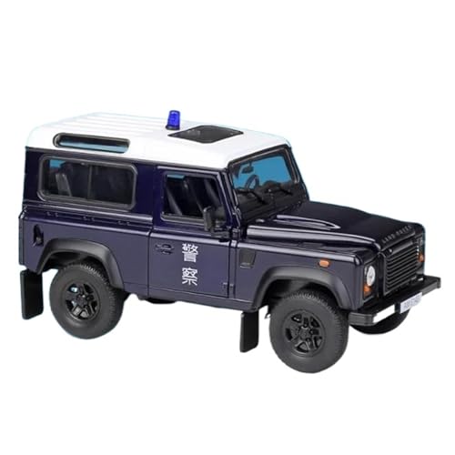 Motorfahrzeuge Replika Auto 1/24 Für Land Rover Defender Legierung Auto Modell Diecast Geländewagen Simulation Sammlung Originalgetreue Nachbildung (Color : Blue) von DRModel