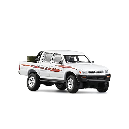 Motorfahrzeuge Replika Auto 1/64 Für Toyota Hilux Pickup Simulation Diecast Auto Modell Erwachsene Sammlung Kinder Originalgetreue Nachbildung (Color : 44) von DRModel