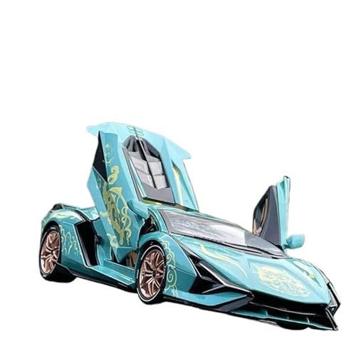 Motorfahrzeuge Replika Auto 1:18 For Lamborghini SINA Sportwagen Legierung Automodell Druckguss Fahrzeuge Simulation Sound Und Licht Große Größe Originalgetreue Nachbildung ( Color : Style Green ) von DRModel