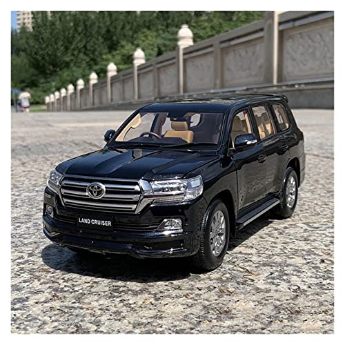 Motorfahrzeuge Replika Auto 1:18 Für Toyota Cruiser LC200 Offroad-Simulation Legierung Druckgussauto Modell Erwachsene Kollektion Dekorativ Originalgetreue Nachbildung (Color : Black) von DRModel