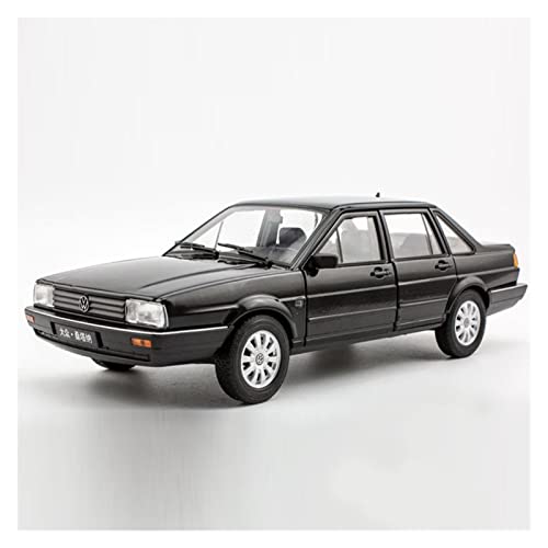 Motorfahrzeuge Replika Auto 1:18 Für Volkswagen Santana B2 Simulation Die-Cast Auto Modell Erwachsene Sammlung Dekorative Ornamente Originalgetreue Nachbildung (Color : Black) von DRModel