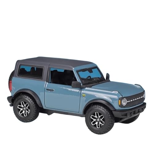 Motorfahrzeuge Replika Auto 1:24 Für Ford Bronco Lima Badlands Legierung Auto Modell Diecast Metall Geländewagen Hohe Simulation Originalgetreue Nachbildung (Color : Blue) von DRModel