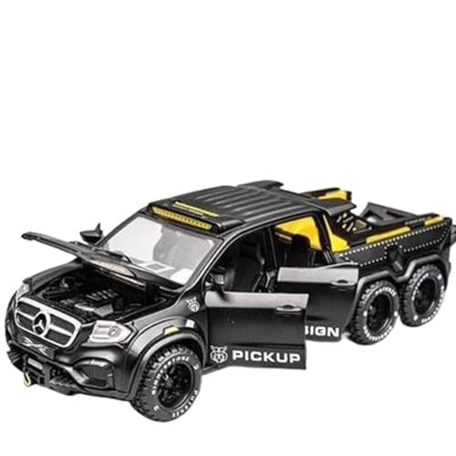 Motorfahrzeuge Replika Auto 1:28 Für Benz X-Klasse Legierung Pickup Auto Modell Diecast Metall Off-Road-Fahrzeuge Hohe Simulation Zurückziehen Auto Originalgetreue Nachbildung (Color : Black) von DRModel