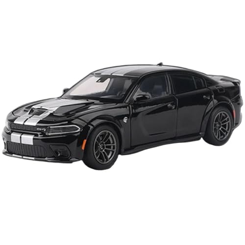 Motorfahrzeuge Replika Auto 1:32 Für Dodge Charger SRT Hellcat Legierung Sport Auto Modell Druck Druck Muscle Fahrzeug Simulation Souvenir Display Originalgetreue Nachbildung (Color : Black) von DRModel