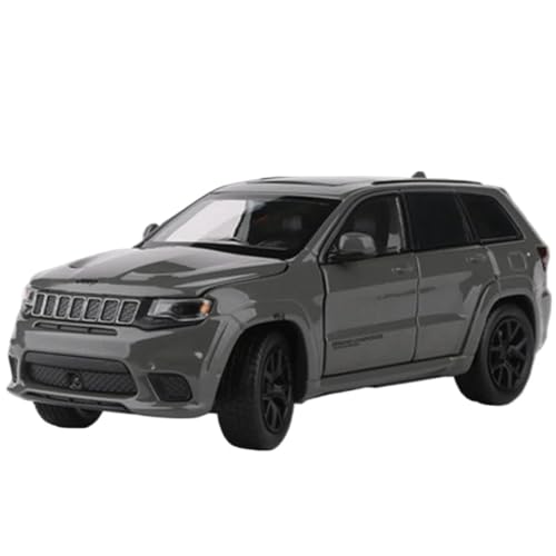 Motorfahrzeuge Replika Auto 1:32 Für Jeeps Grand Cherokee Legierung Auto Modell DiecastsOff-Road Fahrzeuge Simulation Zurückziehen Auto Originalgetreue Nachbildung (Color : Chrome) von DRModel