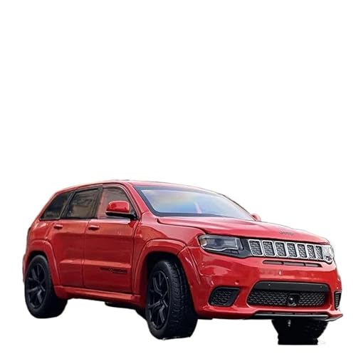 Motorfahrzeuge Replika Auto 1:32 Für Jeeps Grand Cherokee Legierung Auto Modell DiecastsOff-Road Fahrzeuge Simulation Zurückziehen Auto Originalgetreue Nachbildung (Color : Red) von DRModel