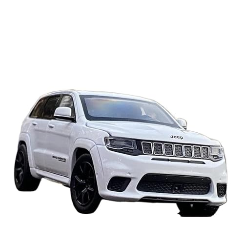 Motorfahrzeuge Replika Auto 1:32 Für Jeeps Grand Cherokee Legierung Auto Modell DiecastsOff-Road Fahrzeuge Simulation Zurückziehen Auto Originalgetreue Nachbildung (Color : White) von DRModel