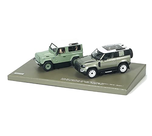 Motorfahrzeuge Replika Auto 1:43 Für Land Rover Defender 90 Two-Car Diecast Car Model Replica Car Adult Collection Geschenk Originalgetreue Nachbildung von DRModel