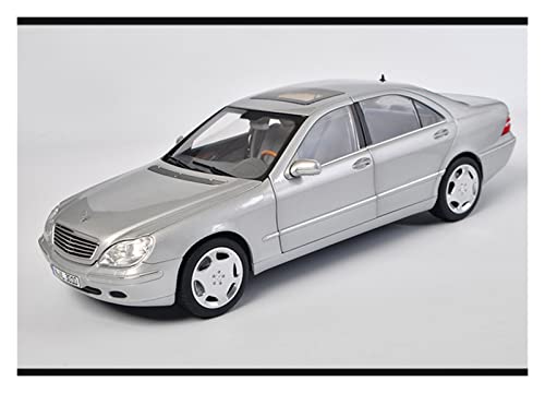 Motorfahrzeuge Replika Auto Boutique 1:18 for Benz S600 W220 Full Drive Replik Auto Diecast Auto Modell Erwachsene Kollektionr Spielzeugauto Originalgetreue Nachbildung (Color : Silver) von DRModel