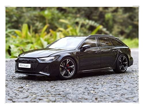 Motorfahrzeuge Replika Auto Original Factory 1:18 Für Audi RS6 C8 Crock Wagon Alloy Diecasts Auto Modell Adult Collection Originalgetreue Nachbildung (Color : Black) von DRModel