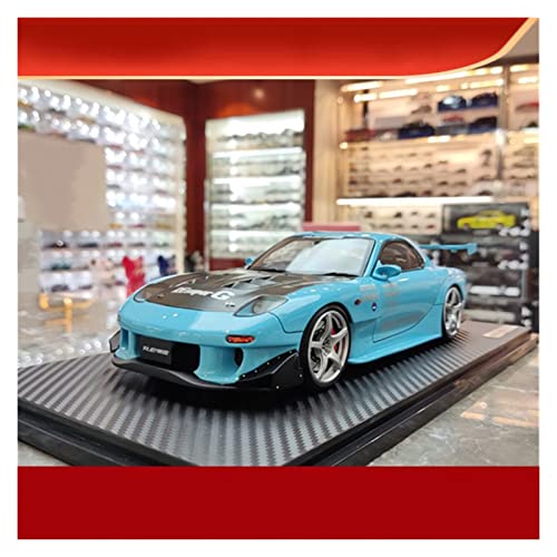 DRModels Motorfahrzeuge Replika Auto 1/18 Diecast Alloy Für Mazda RX-7 FD3S Simulation Rennwagen Modell Erwachsene Sammlung Souvenir Display Originalgetreue Nachbildung von DRModels