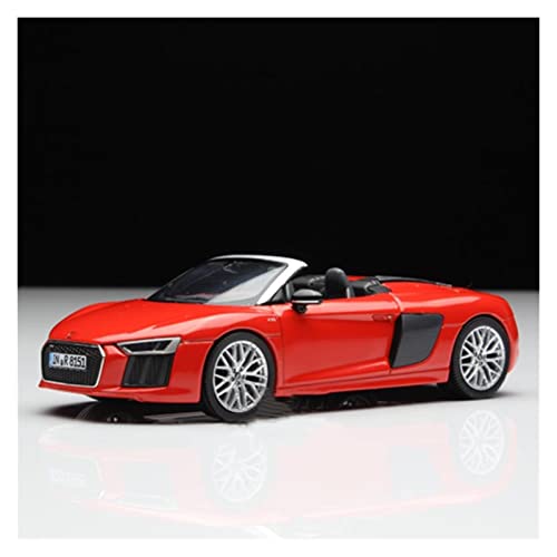 DRModels Motorfahrzeuge Replika Auto 1/43 Für Audi R8 V10 Diecast Cabrio Sportwagenmodell Simulation Fahrzeug Erwachsene Sammlerstück Souvenir Originalgetreue Nachbildung von DRModels