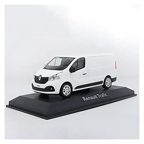 DRModels Motorfahrzeuge Replika Auto 1/43 Für Renault Trafic Diecast Rettungspolizeiauto Modellsimulationsfahrzeug Erwachsene Sammlerstück Souvenir Originalgetreue Nachbildung (Color : White) von DRModels