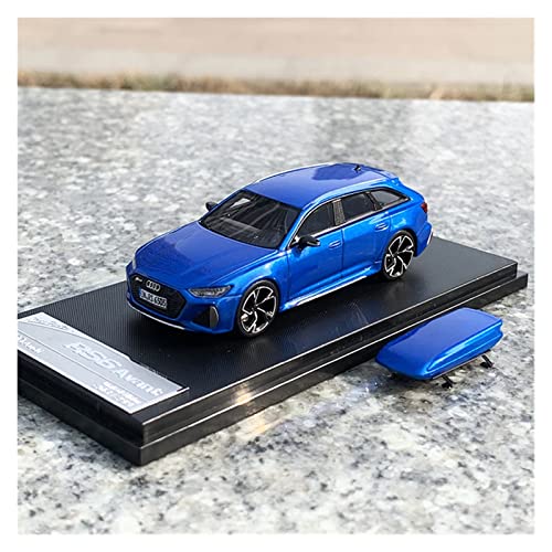 DRModels Motorfahrzeuge Replika Auto 1/64 Für Audi RS6 Legierung Diecast Kombi Automodellsimulation Metall Fahrzeug Erwachsenen Sammlerstück Souvenir Originalgetreue Nachbildung (Color : Blue) von DRModels