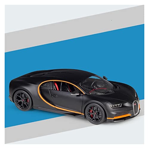 DRModels Motorfahrzeuge Replika Auto 1:18 Für Bugatti Chiron Sport Alloy Supercar Modell Statische Druckguss-Fahrzeugsammlung Souvenir-Display Originalgetreue Nachbildung (Color : Black) von DRModels