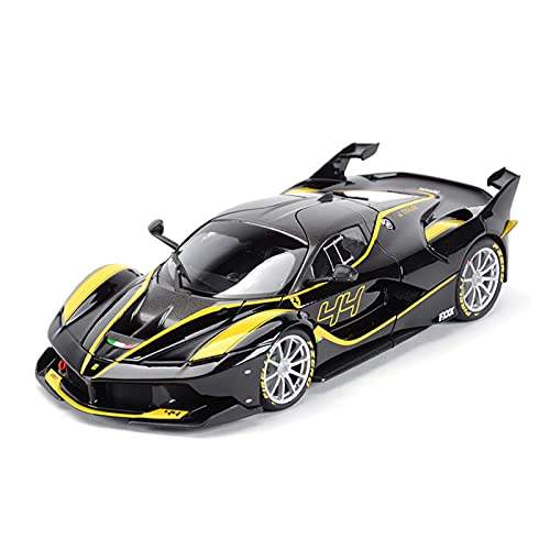 DRModels Motorfahrzeuge Replika Auto 1:18 Für Ferrari FXX K Verfeinerte Version Sportwagenmodell Statische Simulation Druckgussfahrzeuge Sammlergeschenk Originalgetreue Nachbildung (Color : Black) von DRModels