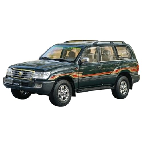 DRModels Motorfahrzeuge Replika Auto 1:18 Legierungsdruckguss-Automodell Für Toyota Land Cruiser SUV Simulation Souvenir Überraschungsgeschenk Originalgetreue Nachbildung (Color : Green) von DRModels