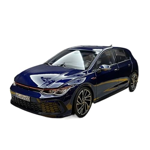 DRModels Motorfahrzeuge Replika Auto 1:18 Virtuelles Fahrzeugmodell Für VW Golf GTI 2021 Metalldruckguss Statische Exponate Originalgetreue Nachbildung (Color : Blue) von DRModels