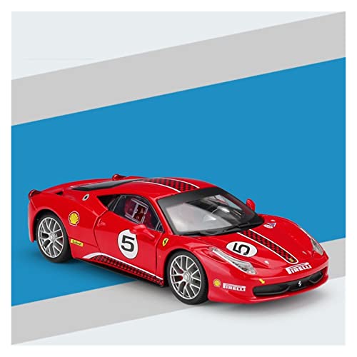 DRModels Motorfahrzeuge Replika Auto 1:24 Für Ferrari 458 Challenge Alloy Rennwagenmodell Statische Druckguss-Sammlungs-Souvenir-Anzeige Originalgetreue Nachbildung von DRModels
