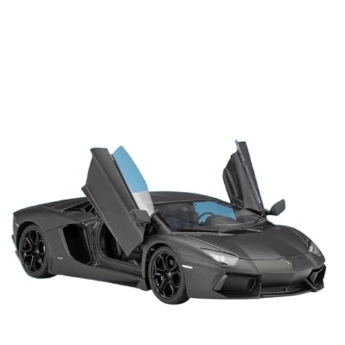 DRModels Motorfahrzeuge Replika Auto 1:24 Für Lamborghini Aventador LP700-4 Rennwagenmodell Diecast Metal Sports Vehicles Simulation Originalgetreue Nachbildung (Color : Black) von DRModels
